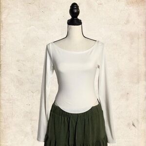 White Long Sleeve Women's Top